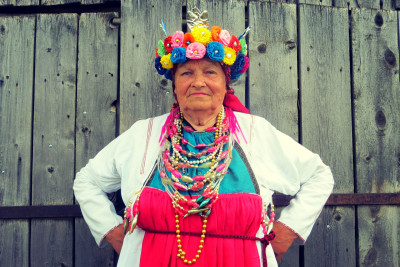 Традиционный свадебный наряд невесты.