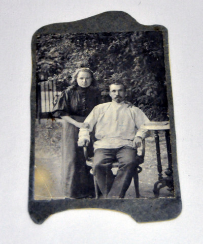 Супруги Васильевы Я.В. и О.И (урождённая Карандаева), сельские учителя